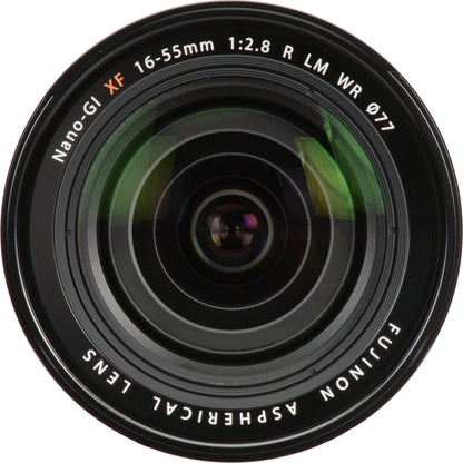 Fujifilm XF 16-55mm f/2.8 R LM WR Lens with Essential Filter Bundle: Water-Resistant Lens Pouch, Variable Neutral Density Filter (ND2-ND400) & More (18pc Bundle)