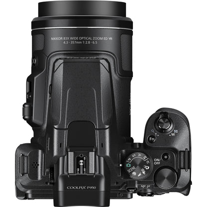 Nikon COOLPIX P950 Digital Camera with Essential Accessory Bundle: SanDisk 64GB Extreme Pro SDXC, Replacement Battery with Travel Charger & More (20pc Bundle)