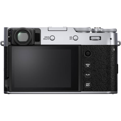 FUJIFILM X100V Digital Camera (Silver) with Essential Accessory Bundle: SanDisk 64GB Ultra SDXC Memory Card, Mini “Gripster” Tripod, Spare Battery & More (17pc Bundle)