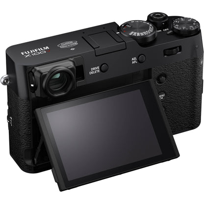 FUJIFILM X100V Digital Camera (Black) with Advanced Accessory Bundle: SanDisk 64GB Ultra SDXC, Portable Mini Metal Camera Dolly, Spare Battery & Much More (23pc Bundle)
