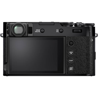 FUJIFILM X100V Digital Camera (Black) with Advanced Accessory Bundle: SanDisk 64GB Ultra SDXC, Portable Mini Metal Camera Dolly, Spare Battery & Much More (23pc Bundle)