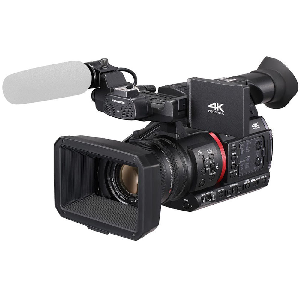 Panasonic AG-CX350 4K Camcorder with Starter Accessory Bundle: SanDisk 128GB Extreme SDXC Memory Card, Extended Life Replacement Battery (6000 mAh) & More (17pc Bundle)