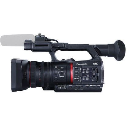 Panasonic AG-CX350 4K Camcorder with Starter Accessory Bundle: SanDisk 128GB Extreme SDXC Memory Card, Extended Life Replacement Battery (6000 mAh) & More (17pc Bundle)