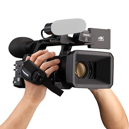 Panasonic AG-CX350 4K Camcorder with Starter Accessory Bundle: SanDisk 128GB Extreme SDXC Memory Card, Extended Life Replacement Battery (6000 mAh) & More (17pc Bundle)