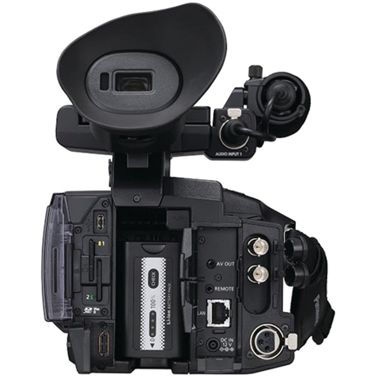 Panasonic AG-CX350 4K Camcorder with Advanced Accessory Bundle: SanDisk 128GB Extreme SDXC Memory Card, Condenser Microphone, Spare Battery, Tripod & Much More (22pc Bundle)