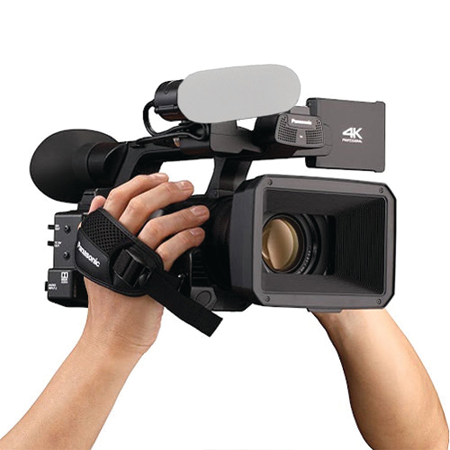 Panasonic AG-CX350 4K Camcorder with Deluxe Accessory Bundle: 2x SanDisk 128GB Ultra SDXC, 2x Spare Batteries, 160 LED Video Light, 80” Tripod/Monopod & Much More (30pc Bundle)