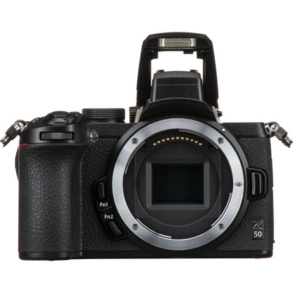 Ultimaxx Essential Nikon Z50 (Body Only) Bundle - Includes: 64GB Ultra Memory Card, Extended Life Replacement Battery, Water-Resistant Camera Backpack & More (16pc Bundle)