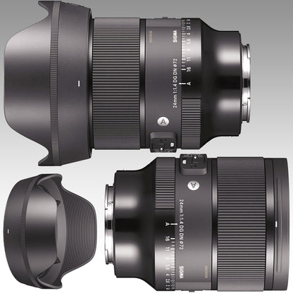 Ultimaxx Starter Sigma 24mm f/1.4 Art Lens Bundle (E-Mount) - Includes: Water-Resistant Lens Pouch, Protective UV Filter, 0.43x Wide-Angle Lens Attachment & More (12pc Bundle)