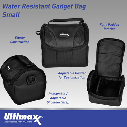 Ultimaxx Starter GoPro HERO11 Black Mini Bundle - Includes: 64GB Ultra MicroSDXC, Wrist & Head Straps with Action Camera Mounts, Water-Resistant Gadget Bag & More (15pc Bundle)