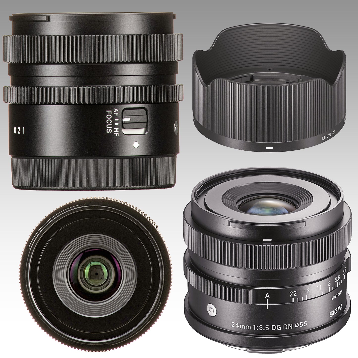 Ultimaxx Advanced Sigma 24mm f/3.5 Contemporary Lens Bundle (E-Mount) - Includes: 2.2x Telephoto Lens Attachment, 3PC Protective Filter Kit (UV, CPL, FLD) & More (19pc Bundle)