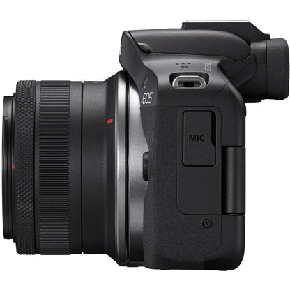 Canon EOS R50 Mirrorless Camera w/ RF-S 18-45mm f/4.5-6.3 IS STM Lens (Black)