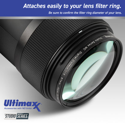Ultimaxx Essential Sigma 20mm f/1.4 DG DN Art Lens Bundle (E Mount) - Includes: 4PC Macro Close-Up Filter Kit, Water-Resistant Lens Pouch & More (15pc Bundle)