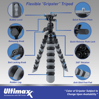 Ultimaxx Grand GoPro HERO11 Black Mini Bundle - Includes: 64GB Extreme MicroSDXC, Multi-Adjustable Bike / Pipe Mount, Selfie-Stick & Much More (27pc Bundle)