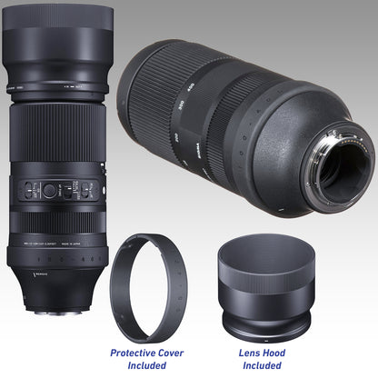 Ultimaxx Essential Sigma 100-400mm f/5-6.3 DG DN OS Contemporary Lens Bundle (E Mount) - Includes: Water-Resistant Lens Pouch & More (19pc Bundle)